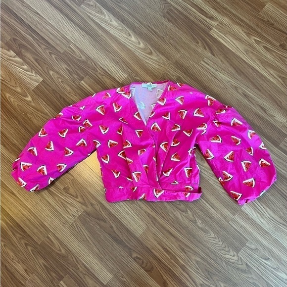 Color Me Courtney Pink Watermelon Print Top - Picture 6 of 16